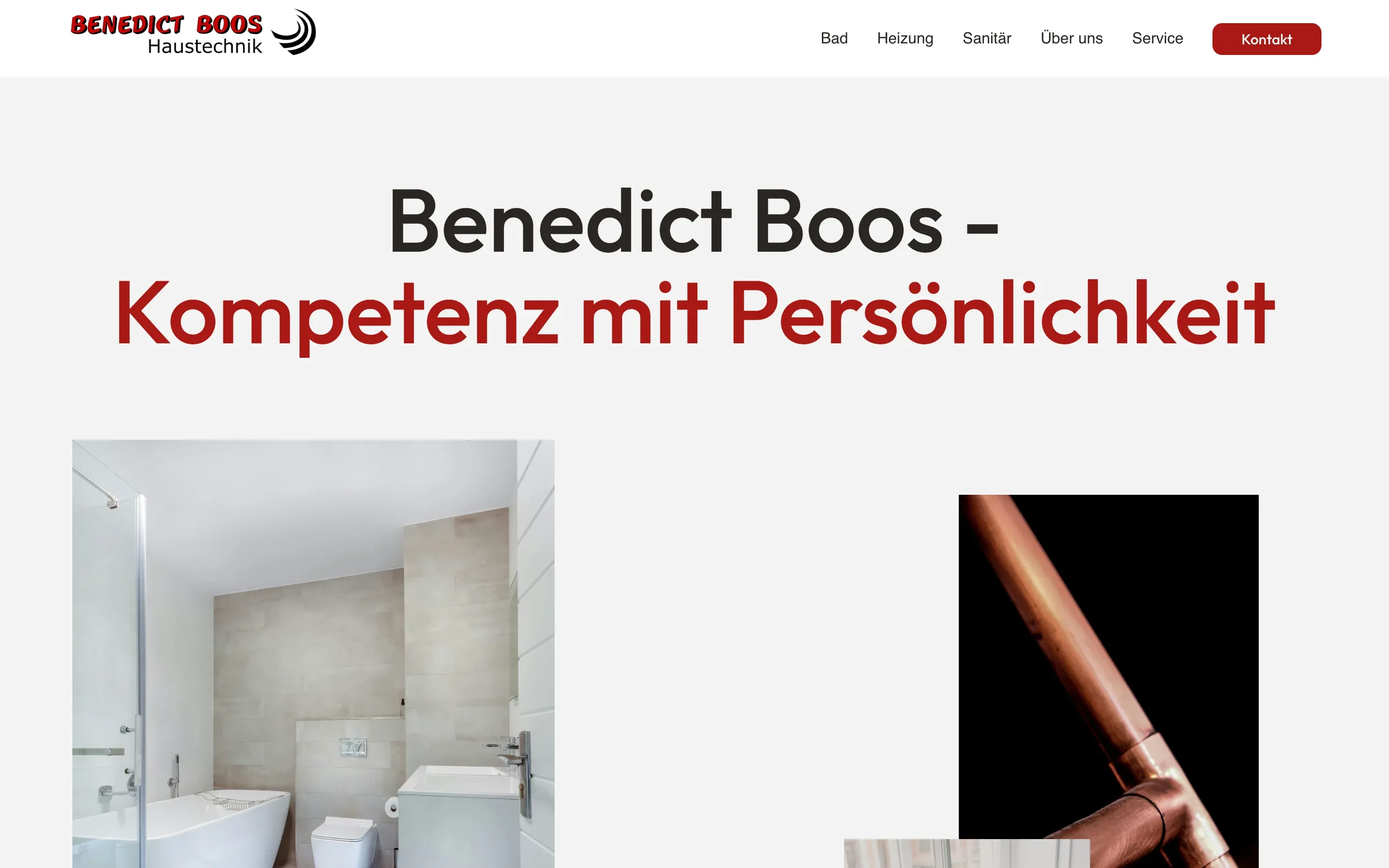 Startseite von badprofi-boos.de am Desktop