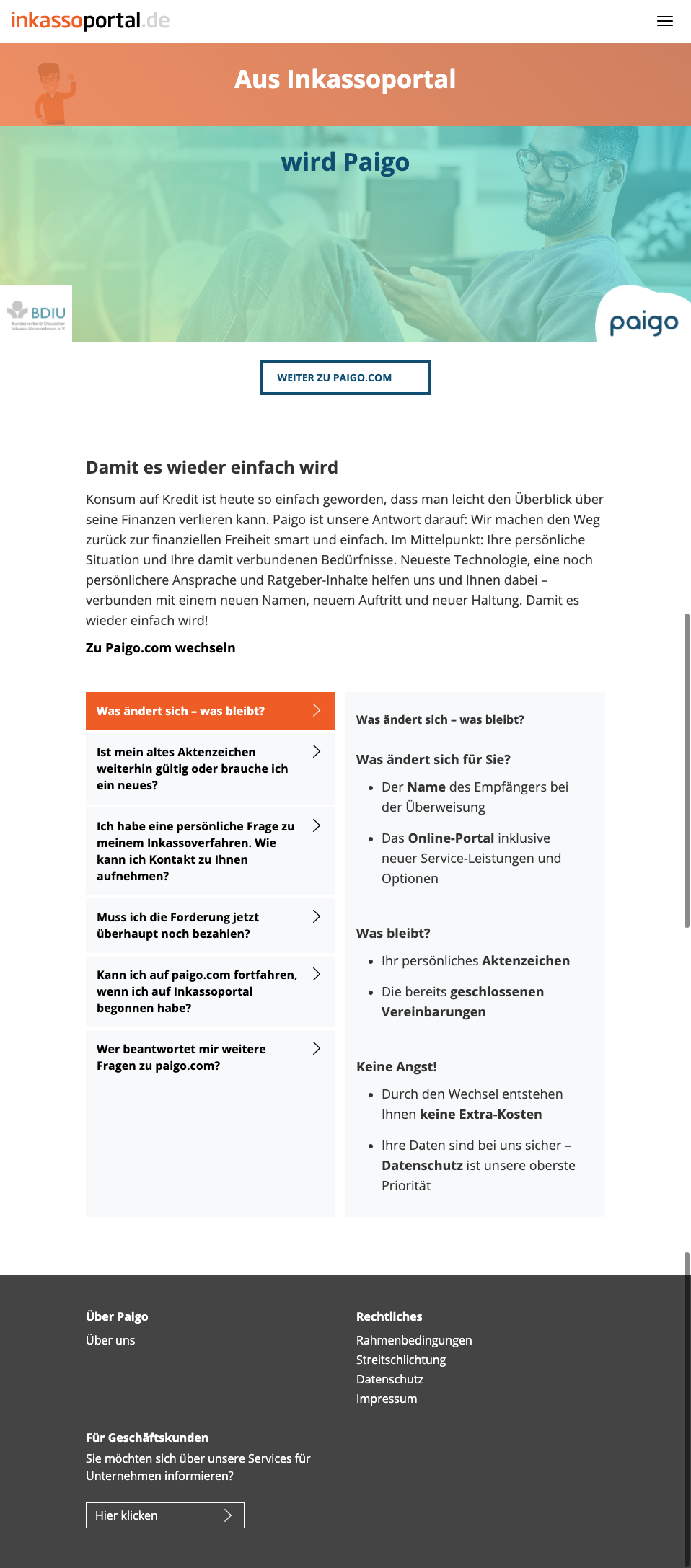 paigo GmbH - Whitelabel-Lösungen Screenshot